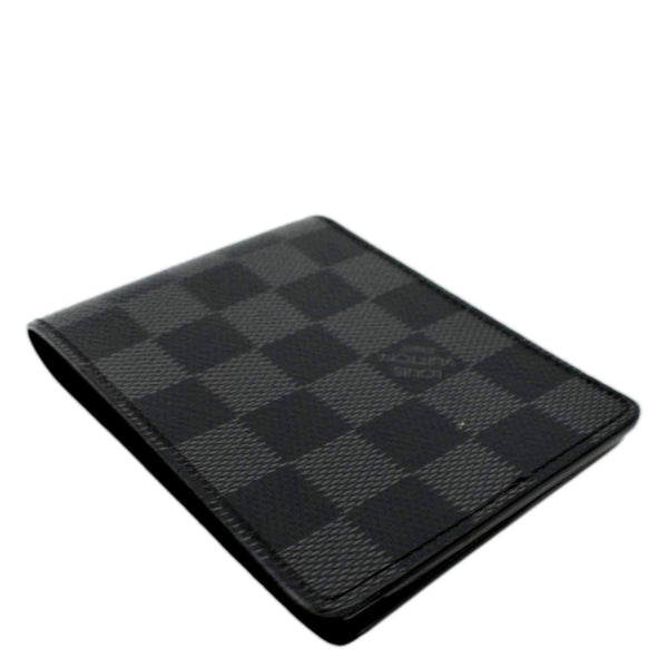 LOUIS VUITTON Damier Graphite Canvas Multiple Wallet Black