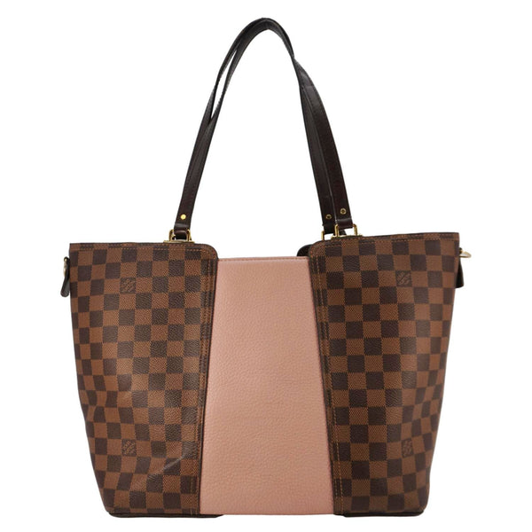 LOUIS VUITTON Jersey Damier Ebene Tote Shoulder Bag Pink
