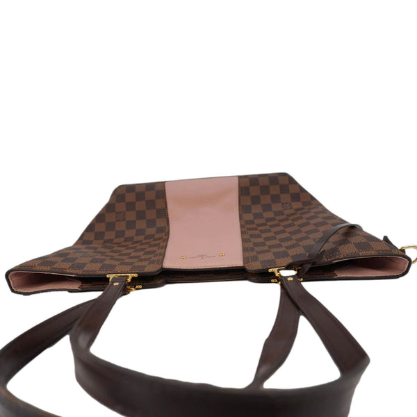 LOUIS VUITTON Jersey Damier Ebene Tote Shoulder Bag Pink
