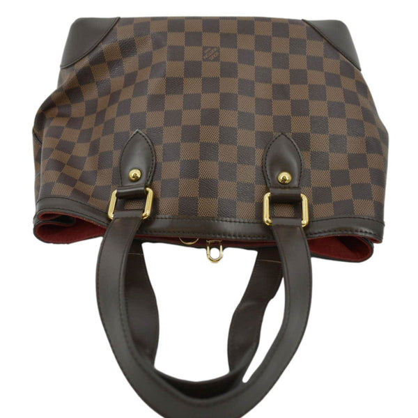 LOUIS VUITTON Hampstead MM Damier Ebene Shoulder Bag Brown