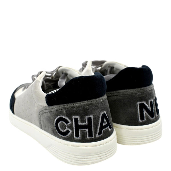 CHANEL Velvet Multicolor Sneakers Size 39