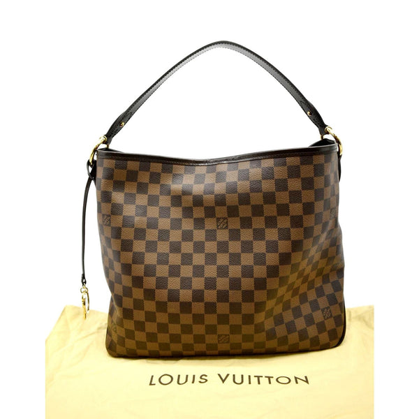 LOUIS VUITTON Delightful Damier Ebene Hobo Bag Brown