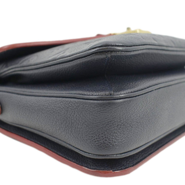 LOUIS VUITTON Metis Pochette Empreinte Leather Crossbody Bag Navy Blue