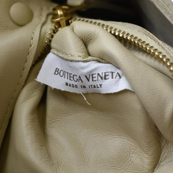 BOTTEGA VENETA Cassette Intreccio Leather Crossbody Bag Beige