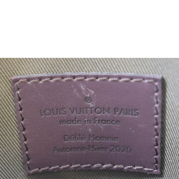 LOUIS VUITTON Avenue Sling Patchwork Monogram Eclipse Crossbody Bag Grey