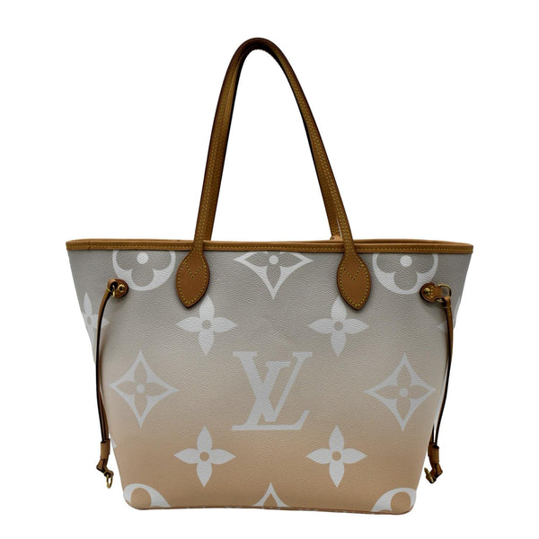 LOUIS VUITTON Neverfull MM By The Pool Monogram Giant Tote Bag Brume