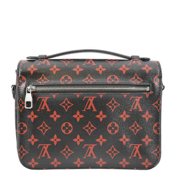 LOUIS VUITTON Metis Pochette Monogram Infrarouge Crossbody Bag Glossy Red