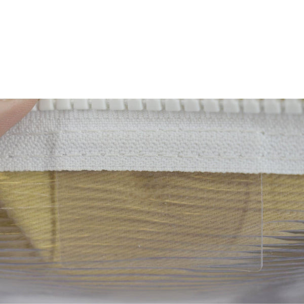 LOUIS VUITTON Wavy Keepall 50 Bandouliere Transparent Epi PVC Travel Bag White