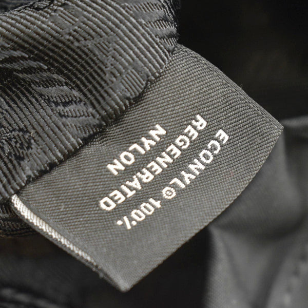 PRADA Double Pocket Mini Nylon Backpack Shoulder Bag Black