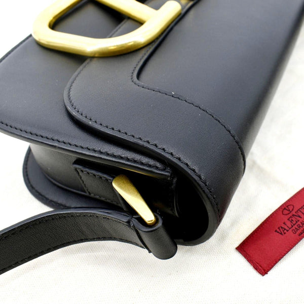 VALENTINO Garavani Supervee Leather Crossbody Bag Black