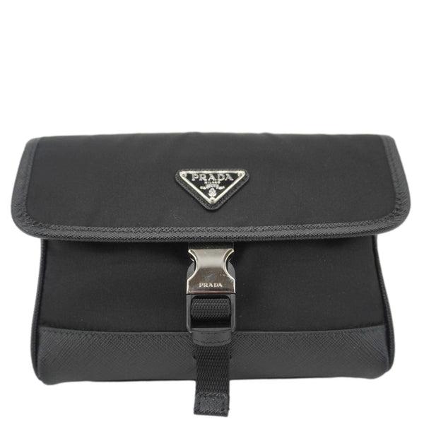 PRADA Re-Nylon Saffiano Smartphone Case Shoulder Bag Black