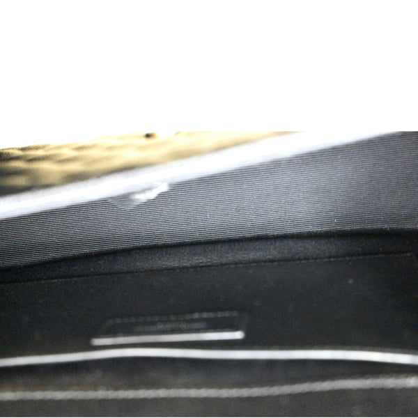 YVES SAINT LAURENT Medium Envelope Leather Chain Shoulder Bag Black