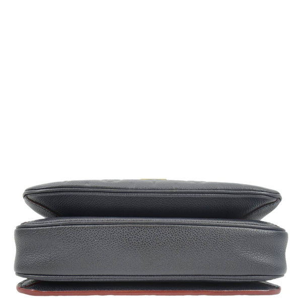 LOUIS VUITTON Metis Pochette Empreinte Leather Crossbody Bag Navy Blue