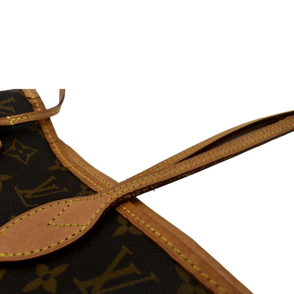 LOUIS VUITTON Neverfull MM Monogram Canvas Tote Bag Brown