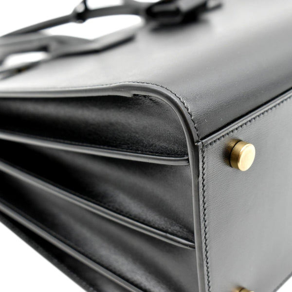 YVES SAINT LAURENT Sac de Jour Leather Satchel Shoulder Bag Black