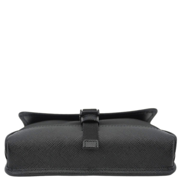 PRADA Re-Nylon Saffiano Smartphone Case Shoulder Bag Black