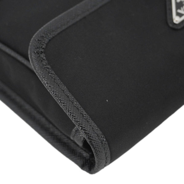 PRADA Re-Nylon Saffiano Smartphone Case Shoulder Bag Black