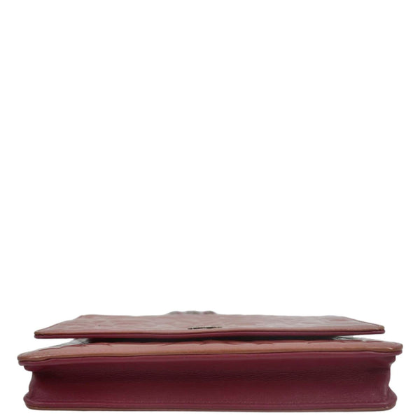 CHANEL Camellia Wallet On Chain Leather Crossbody Bag Pink