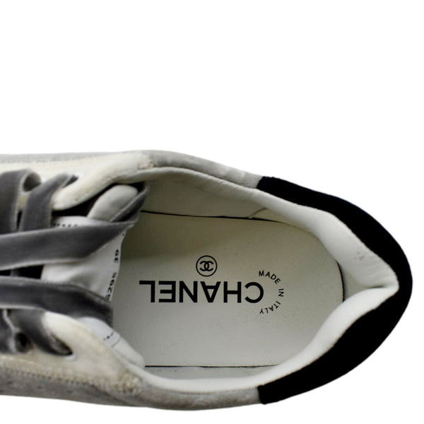 CHANEL Velvet Multicolor Sneakers Size 39