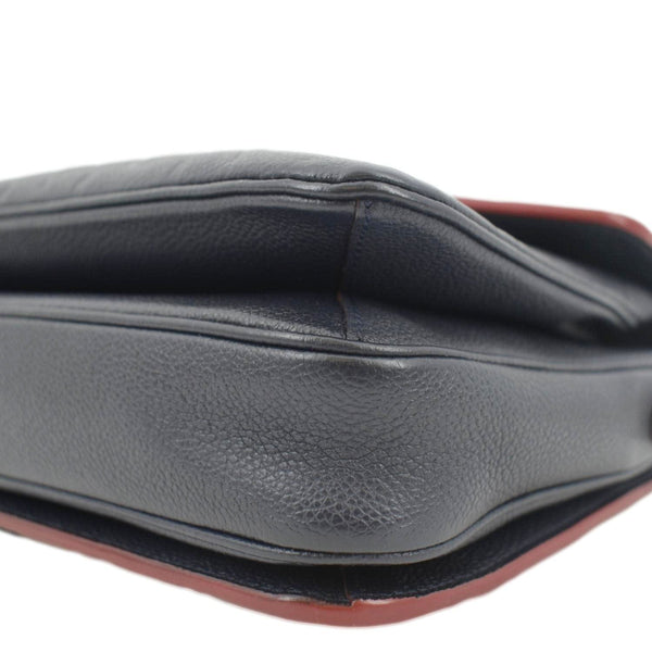 LOUIS VUITTON Metis Pochette Empreinte Leather Crossbody Bag Navy Blue