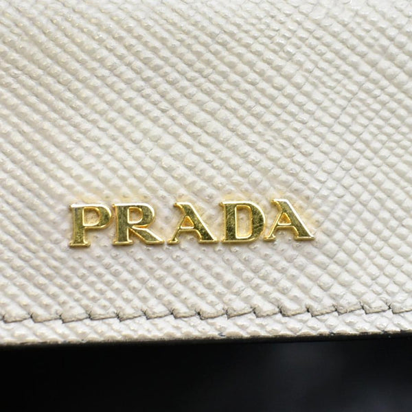 PRADA Double Handle Saffiano Leather Tote Bag Grey