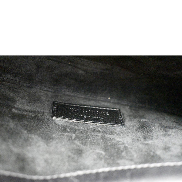 YVES SAINT LAURENT Le 5 A 7 Mini Leather Satchel Bag Black