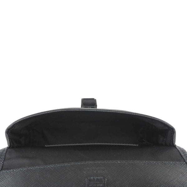 PRADA Re-Nylon Saffiano Smartphone Case Shoulder Bag Black