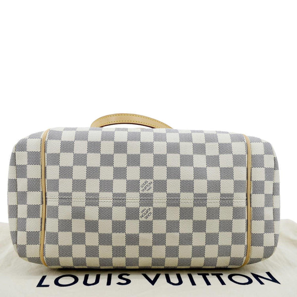 LOUIS VUITTON Totally MM Damier Azur Shoulder Bag White
