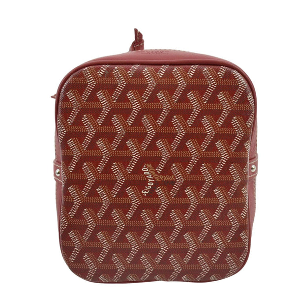 GOYARD Petit Flot Canvas Bucket Bag Red