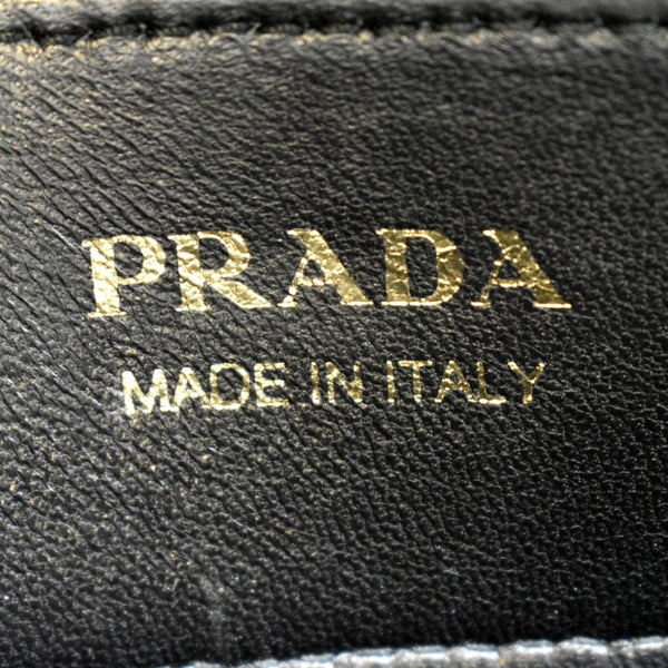 PRADA Double Handle Saffiano Leather Tote Bag Grey