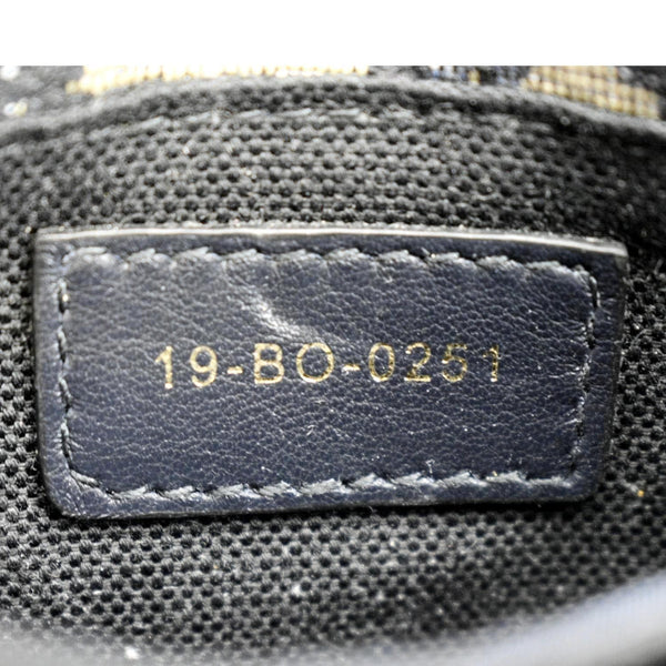 CHRISTIAN DIOR Montaigne Oblique Jacquard Pouch Navy Blue