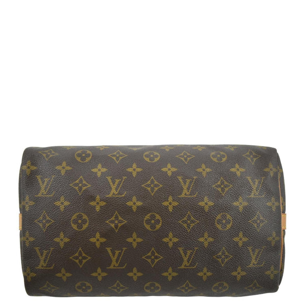 LOUIS VUITTON Speedy 30 Bandouliere Monogram Canvas Shoulder Bag Brown