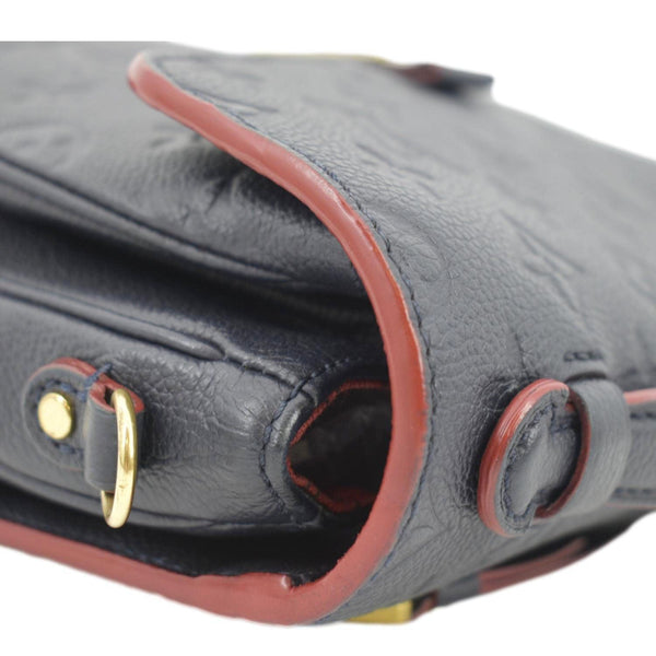 LOUIS VUITTON Metis Pochette Empreinte Leather Crossbody Bag Navy Blue