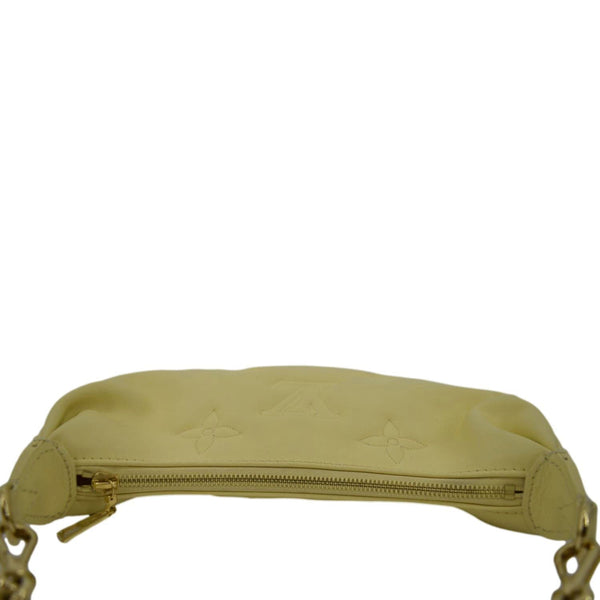 LOUIS VUITTON Over The Moon Bubblegram Calf Leather Crossbody Bag Banana Yellow