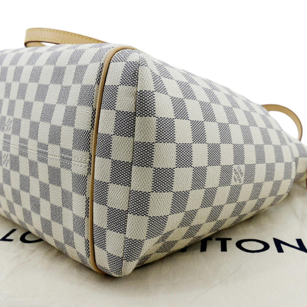 LOUIS VUITTON Totally MM Damier Azur Shoulder Bag White