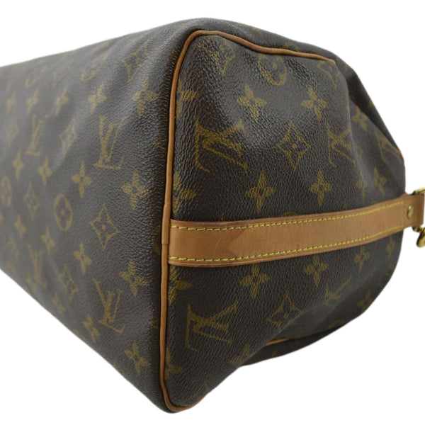 LOUIS VUITTON Speedy 30 Bandouliere Monogram Canvas Shoulder Bag Brown