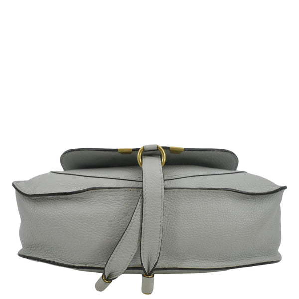 CHLOE Marcie Small Calfskin Leather Shoulder Bag Grey
