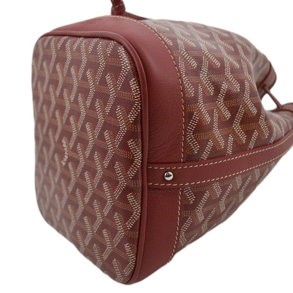 GOYARD Petit Flot Canvas Bucket Bag Red