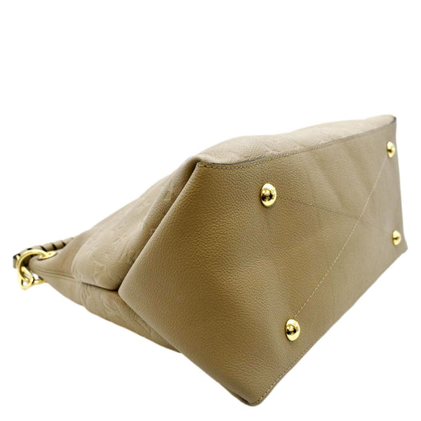 LOUIS VUITTON Maida Monogram Empreinte Leather Hobo Shoulder Bag Dune