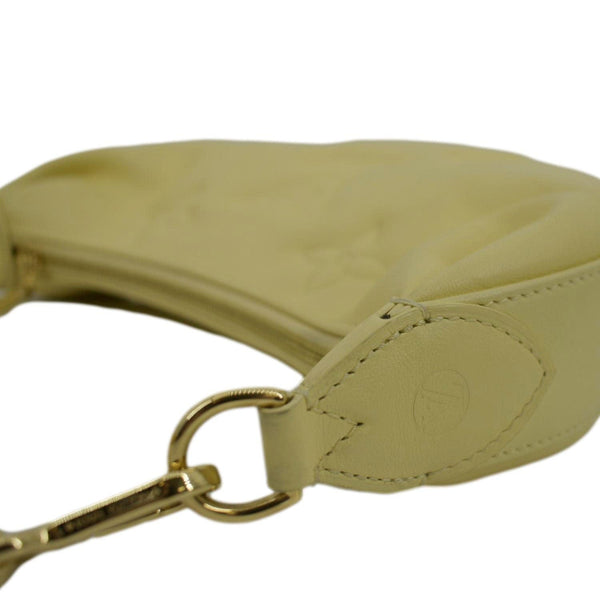 LOUIS VUITTON Over The Moon Bubblegram Calf Leather Crossbody Bag Banana Yellow