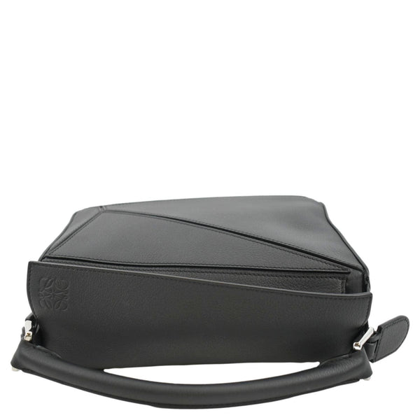 LOEWE Puzzle Small Leather Shoulder Bag Black