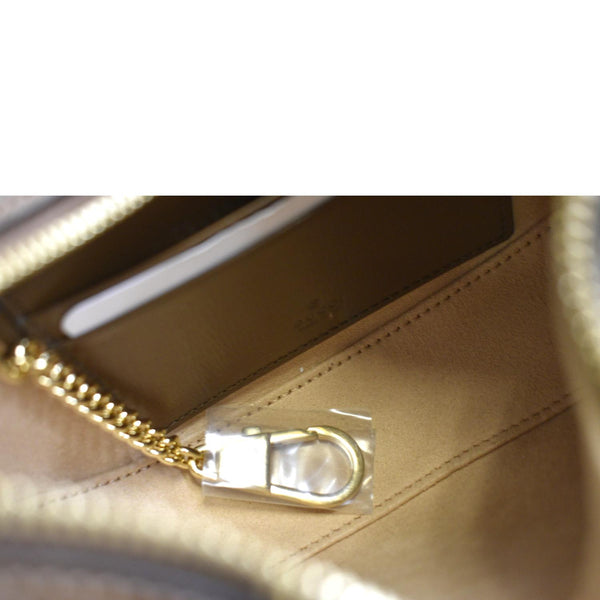 Gucci Half Moon Mini GG Supreme Canvas Crossbody Bag - Open