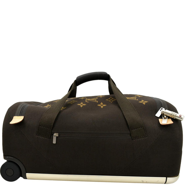 LOUIS VUITTON Horizon Soft 55 Monogram Canvas Rolling Duffle Bag Brown