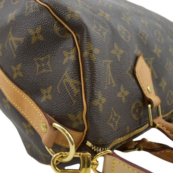 LOUIS VUITTON Speedy 30 Bandouliere Monogram Canvas Shoulder Bag Brown