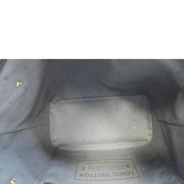 LOUIS VUITTON Neverfull MM Escale Monogram Canvas Shoulder Bag Blue