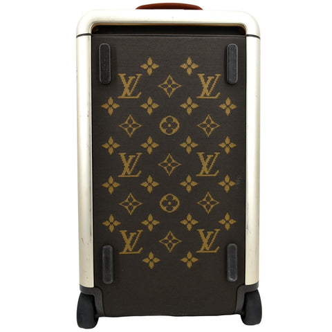LOUIS VUITTON Horizon Soft 55 Monogram Canvas Rolling Duffle Bag Brown