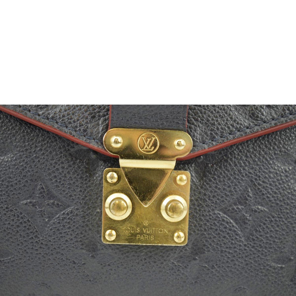 LOUIS VUITTON Metis Pochette Empreinte Leather Crossbody Bag Navy Blue