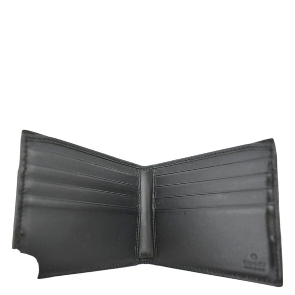 GUCCI GG Supreme Monogram Canvas Bifold Wallet Beige 451240