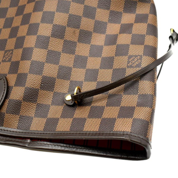 LOUIS VUITTON Neverfull GM Damier Ebene Tote Shoulder Bag Brown