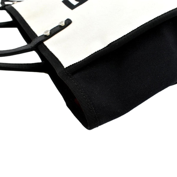 CHANEL 5 x 5 Canvas Tote Bag Ivory